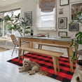 thumbnail image 7 of iOhouze Buffalo Plaid Rug 3x5 Black and Red Christmas Doormats Cotton Washable Outdoor Rugs Checkered Rug Front Door Mat Patio Rugs for Front Porch Entryway, 7 of 7