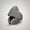 Grey, variant on Hooded memory foam travel neck pillow blocks light, 360° surrounding neck support with slow rebound sponge, hidden zipper for easy cleaning, great for travel naps and office rest.