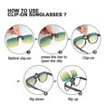 thumbnail image 3 of Clip para gafas de 4 piezas, clips para gafas de sol, sobregafas, gafas de sol polarizadas con clip, finas resistentes al desgaste, 3 of 5