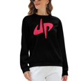 thumbnail image 5 of Dude Perfect Sweatshirt for Women, Raglan Round Neck Sweater, Long Sleeve Pullover Sweater, M-5XL, 5 of 11