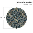 thumbnail image 3 of Gaeub Indian Paisley 2 Print 6 Pcs Leather Coasters for Drinks ,Drink Coasters Sets,Drink Table Cup Coasters for Living Room Kitchen Coffee Decor,Round Shape, 3 of 7