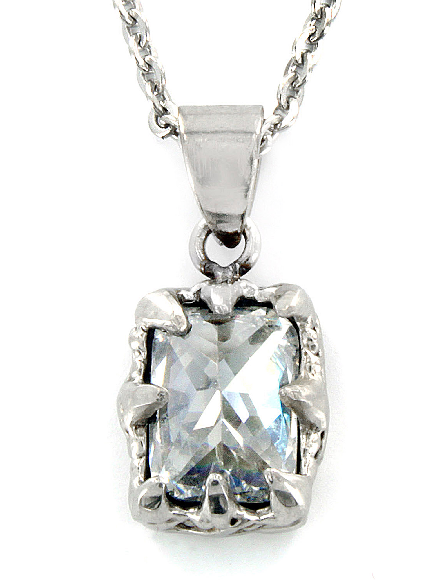 West Coast Jewelry Coastal Jewelry Rectangular Cubic Zirconia