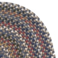 thumbnail image 2 of Colonial Mills 2.5' x 5' Blue and Beige All Purpose Handcrafted Reversible Oval Area Throw Rug, 2 of 2