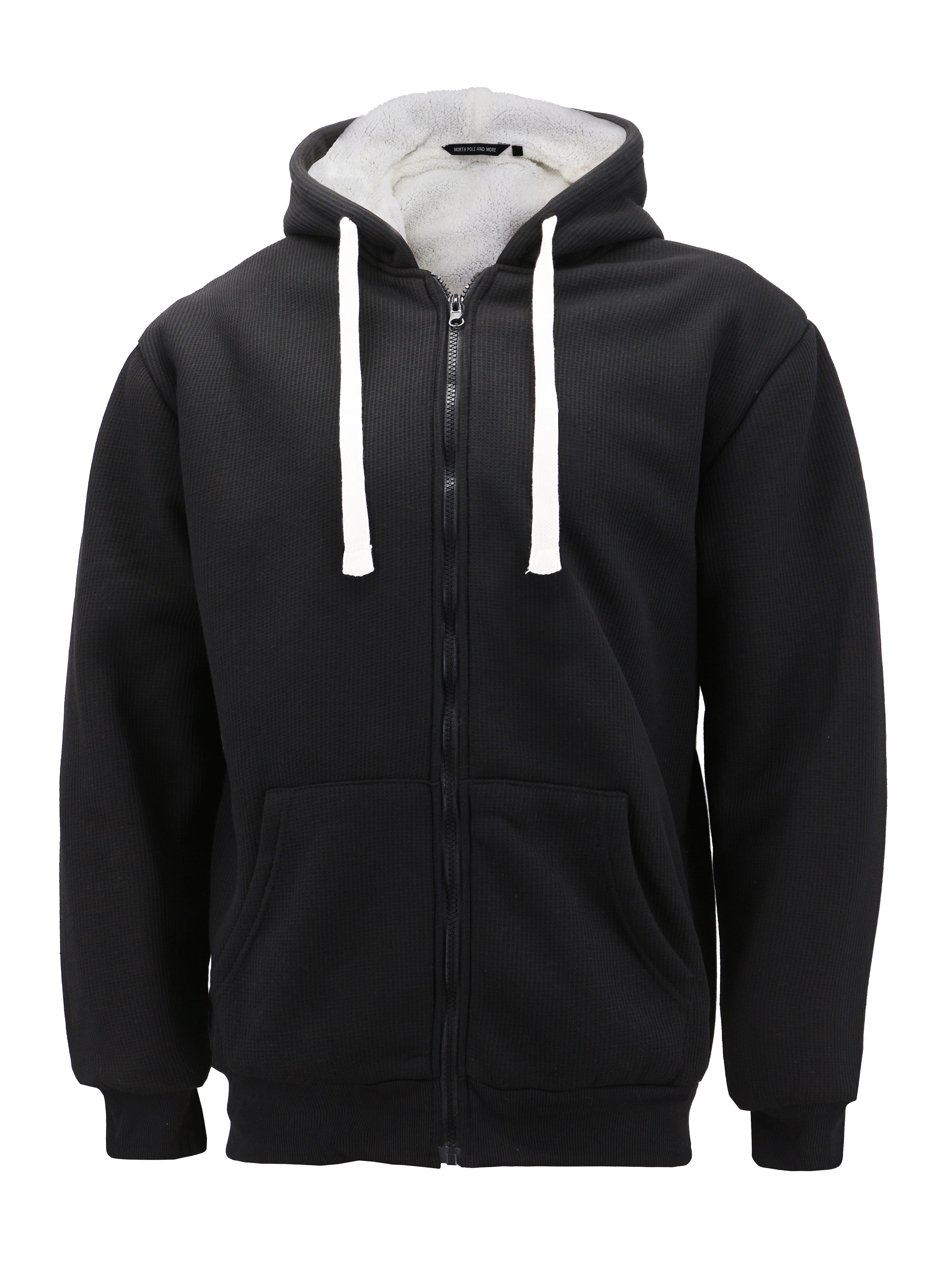 Men's Heavyweight Thermal Zip Up Hoodie 