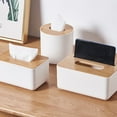 thumbnail image 3 of Dispensador de pañuelos faciales rectangular multifunción para comedor, cocina, dormitorio, tocador y decoración del hogar, 3 of 5