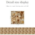 thumbnail image 2 of Fokelyi 10cm x 10cm Rustic PVC Self-Adhesive Wall Tiles for Kitchen 20 Pack, 2 of 5
