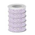thumbnail image 2 of 5 Rolls Christmas Ribbon 1.5 inch Wide Decorative Ribbon for Gift Wrapping and Holiday Decorations Lilac Floral Motifs, 2 of 7