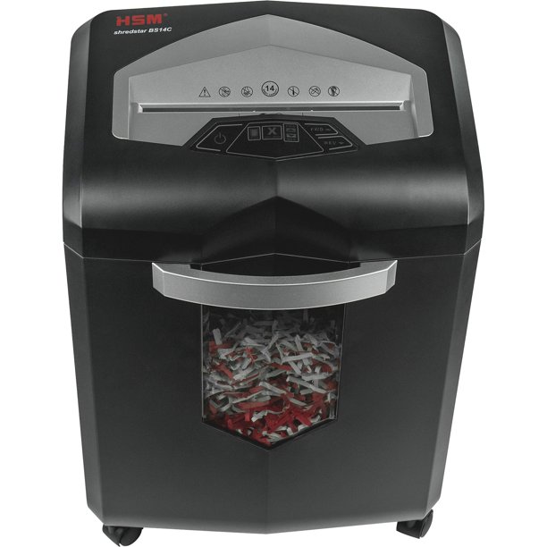 HSM, HSM1057, BS14C Crosscut Shredder, 1 Each, Black