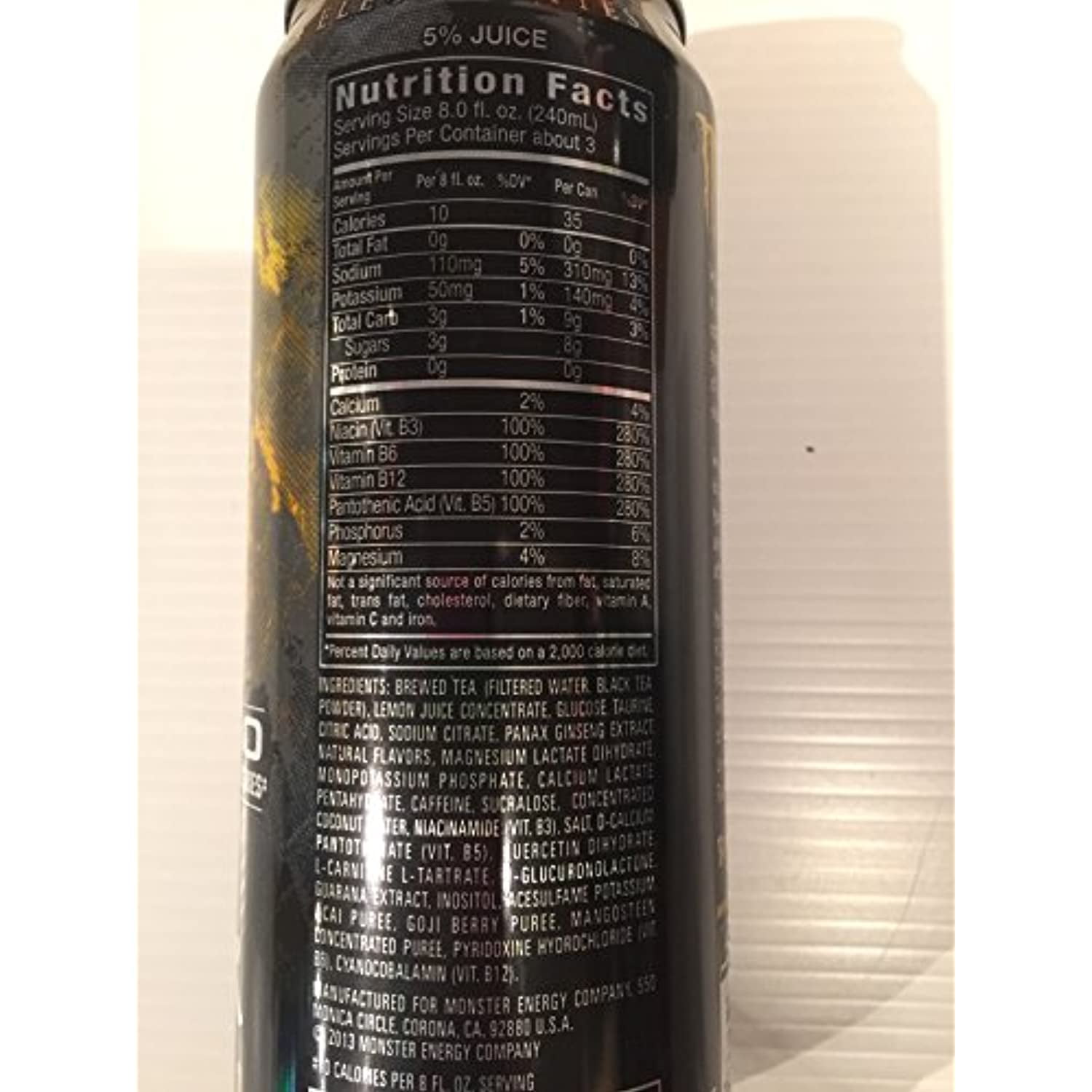 Monster Rehab Energy Drink, Tea Plus Lemonade, (Pack Of 12)