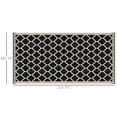 thumbnail image 3 of Outsunny Reversible Outdoor RV Rug, 9' x 18' Patio Floor Mat, Plastic Straw Rug for Backyard, Deck, Picnic, Beach, Camping, Black and Beige, 3 of 10