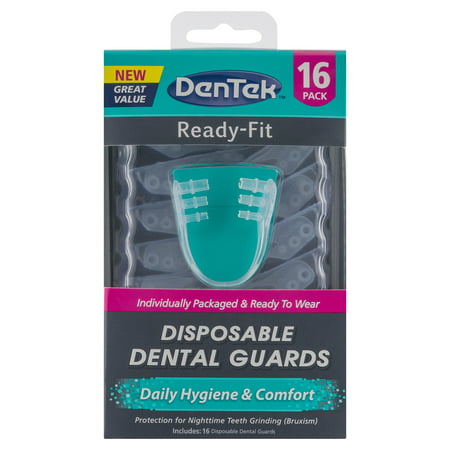 DenTek Ready-Fit Disposable Dental Guards For Nighttime Grinding, 16 (Best Nighttime Mouth Guard)