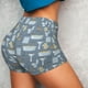 thumbnail image 4 of Fotbe Blue Bathroom Shorts Sin Costuras – Shorts Deportivos de Cintura Alta para Mujer, Elásticos para Gimnasio, Yoga, Running o Ciclismo-X-Large, 4 of 8