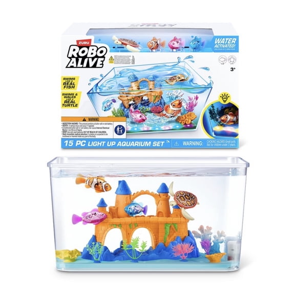 Robo Alive Light Up Aquarium Set