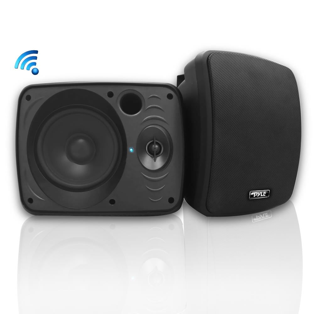 White 5.25" Marine Speakers 600W Built 2 Channel Amplifier Bluetooth Waterproof 