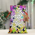 thumbnail image 4 of Fuzoiu Colorful Tie Dye Stained Glass 3 Print Christmas Gift Bag,Burlap Gift Bag with Drawstring Closure & Hang Tag,Perfect for Holidays, Birthdays, and Special Occasions-Small, 4 of 7