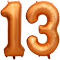 thumbnail image 1 of Globo numérico LVMOQIQIU 13 naranjas de 40 pulgadas + 31 globos, 1 of 6