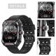 thumbnail image 2 of Reloj inteligente Pantalla táctil HD Más de 100 modos deportivos Rastreador de pasos (negro), 2 of 6