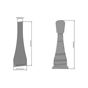 Hyper Tough Spring Doorstop, Satin Nickel, 2 Pack