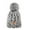 Silver, variant on Womens Winter Ribbed Cap Knit Pompom Soft Warm Hat Hats for Women Cute