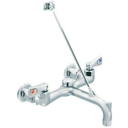 Moen Commercial Swing - Moen 8230 M-DURA Wall Mounted Commercial Bathroom Faucet, Chrome