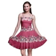 thumbnail image 1 of Bimba Robe Soleil Mini pour Femmes à Bretelles Spaghetti, Haut à Taille Smockée Imprimé Floral - Moyen, 1 of 5