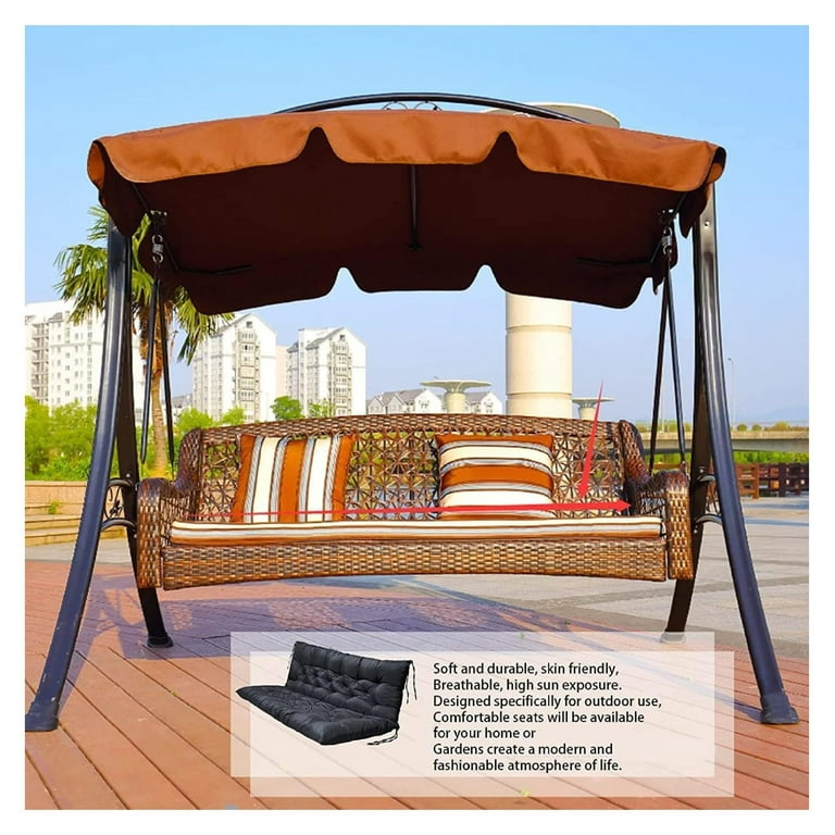 Patio swing replacement cushions and canopy hotsell