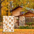 thumbnail image 4 of Cute Retriever Garden Flag for Outdoor Deco for Porch Farmhouse Front Door, Puppy Stickers Cute Dog Face Double Side Hanging Decoration Golden Retriever Decor Yard Decoration 28x40 Inches, 4 of 6