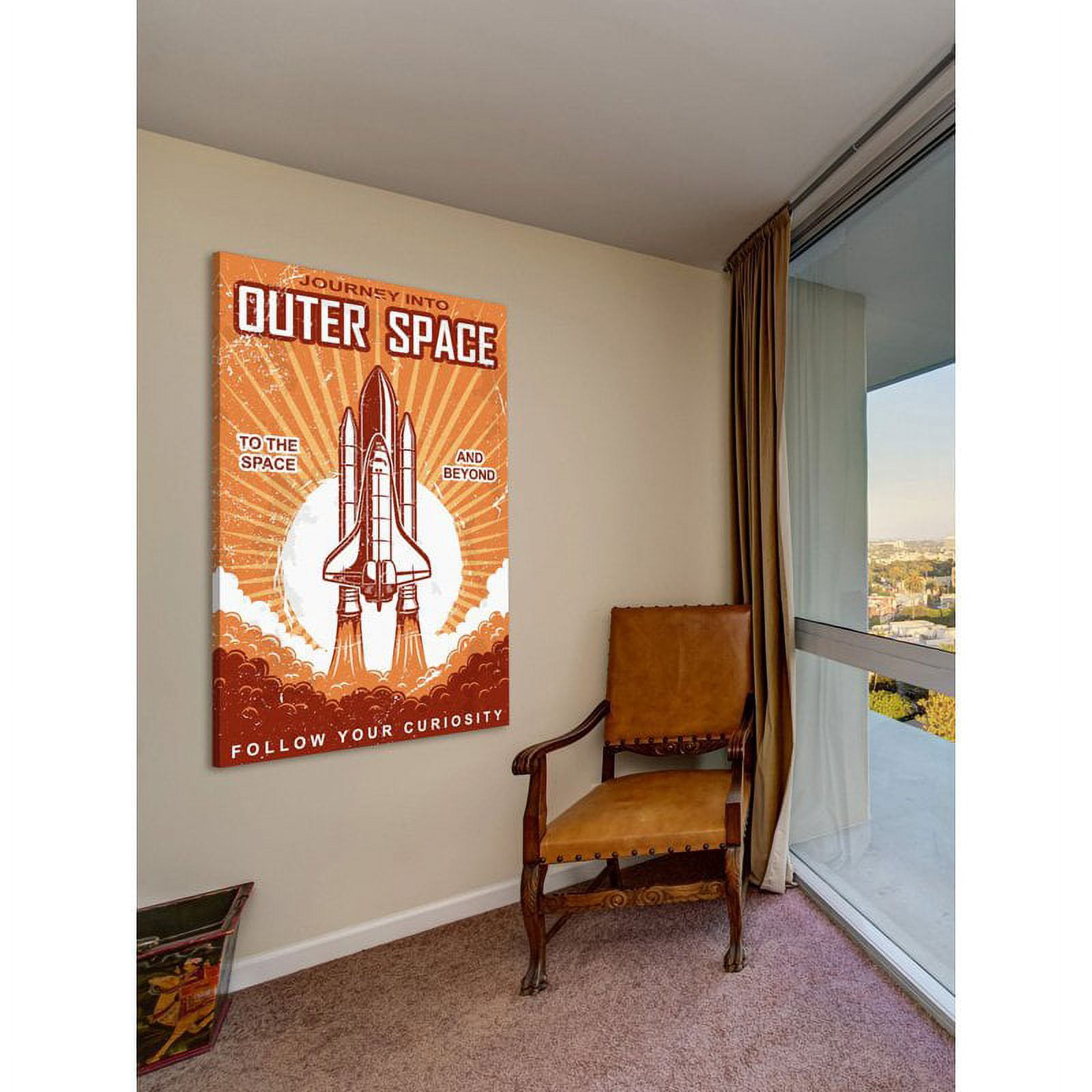 "Outer Space" Painting Print on Wrapped Canvas