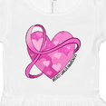 thumbnail image 4 of Inktastic Breast Cancer Awareness- Pink Ribbon Around Heart Girls Toddler Dress, 4 of 5