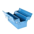 thumbnail image 4 of Caja de herramientas plegable, estuche de transporte para electricistas, resistente, de 2 capas, con 3 bandejas, compartimento para tornillos y, 4 of 9