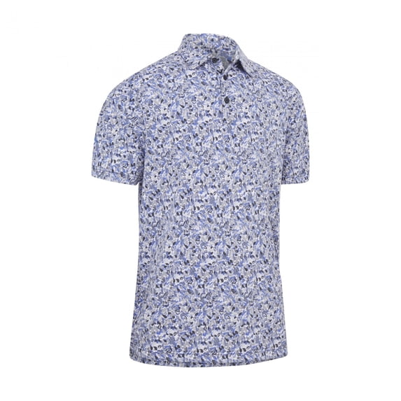 Callaway 2022 FILTERED FLORAL PRINT POLO CAVIAR - M