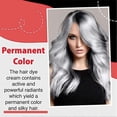 thumbnail image 2 of Tinte permanente en crema gris plateado para el cabello. Color gris claro de larga duración. Suave para todo tipo de cabello. 1 unidad., 2 of 5