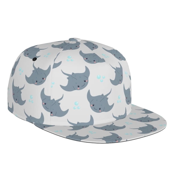 Baseball Cap - cute stingray bubbles grey Hats for Men/Women Low Profile Adjustable Classic Dad Hat for Workout Running and Outdoor Activities All Seasons