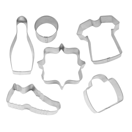 Bowling 6 Piece Cookie Cutter Set - The Cookie Cutter Shop - Tin Plate Steel
