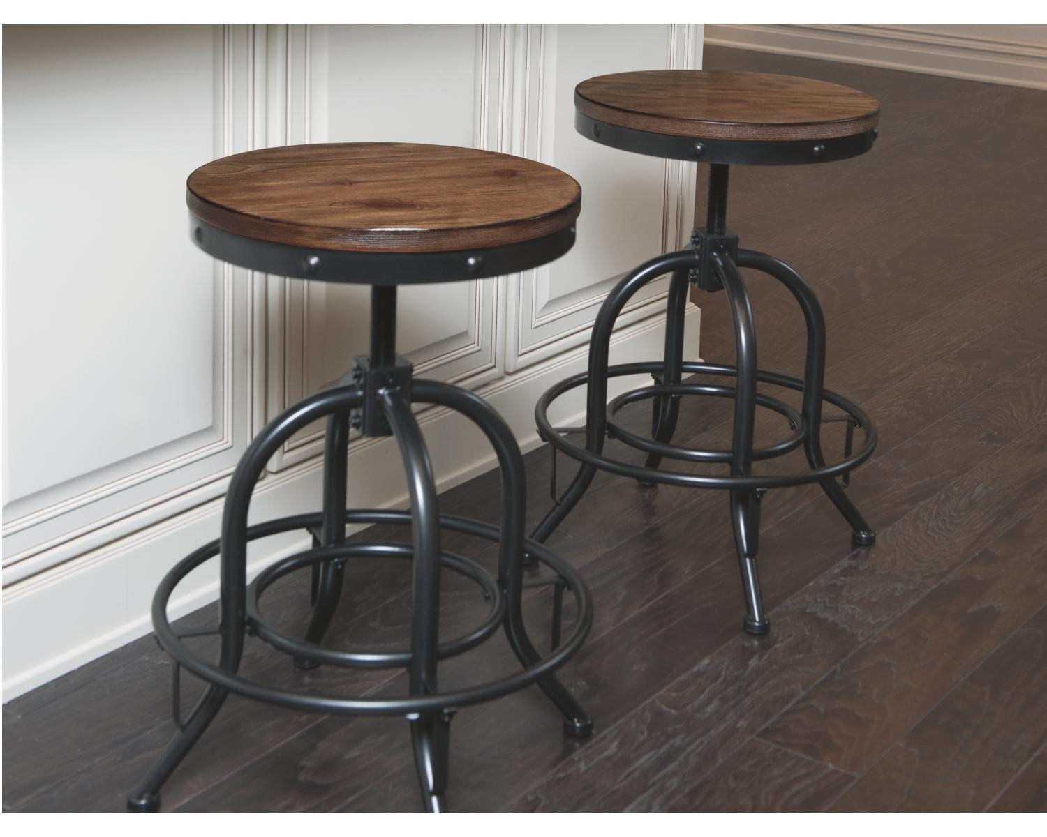 Signature Design by Ashley Pinnadel Wood Backless Counter Height