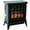 Black, variant on HOMCOM Electric Fireplace Heater, Fireplace Stove with Realistic LED Flames and Logs and Overheating Protection, 750W/1500W, Black