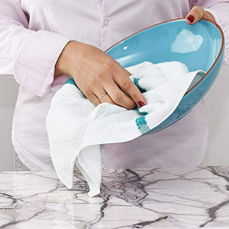 Homaxy 100% Cotton Kitchen Towel Soft Dishcloth Super Absorbent Kitchen  Cloths Home Cleaning Scouring Pad Washing Dishes Rags