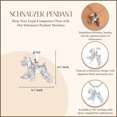 thumbnail image 3 of 925 Sterling Silver Schnauzer Dog Pendant Necklace with 18" Chain, 3 of 5
