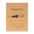 thumbnail image 2 of Xihbxyly Pulsera de Piedra de La Suerte, Temática de Constelaciones Vintage, Piedra Natural, Tarjeta Del Signo Del Zodíaco, Regalo Familiar, Buena Fortuna, Diseño Ajustable, 2 of 3