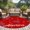 Red, Multicolor, variant on USA Independence Day Round Area Rug 3 FT, Small Kitchen Bathroom Mats, Red Fireworks Stars Washable Indoor Outdoor Throw Runner Carpet Non-Shedding Doormat for Table Shower Sofa Entryway