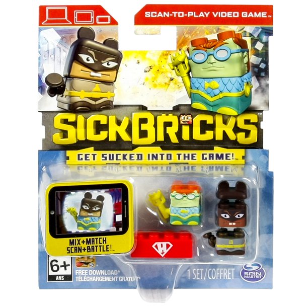 Sick Bricks Double Character Pack, Finley Fishsticker & Knight Rat