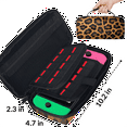 thumbnail image 3 of Herdesigns Leopard Print Carry Case Compatible with Nintendo Switch 2017 & Oled 2021, with 20 Game Card Slots, Wild Safari Skin Pattern Portable Travel Carrying Case Pouch for Accessories & Games, 3 of 8