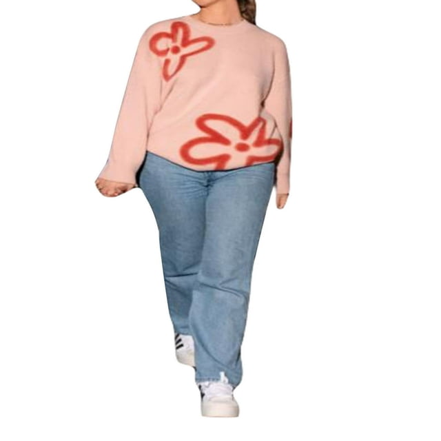 Pull en Tricot à Manches Longues pour Femmes