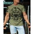 thumbnail image 4 of Gymish Let The Gains Begin Men’s Workout T-Shirt – Funny Lifting Gym Tee, Deadlift Fitness Shirt for Men, 4 of 5