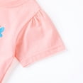thumbnail image 3 of HILEELANG 2–7T Toddler/Little Girls Pink Bunny Embroidered Casual Dress Size 3T, 3 of 6