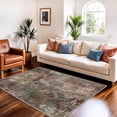thumbnail image 3 of Roomisland Washable 3x5ft Entryway Rug Indoor, Non Slip Small Area Rug for Kitchen Bathroom Door Mat, Low Pile Floor Carpet with Rubber Backing, Vintage Farmhouse Decor, Easy Clean, 3 of 8