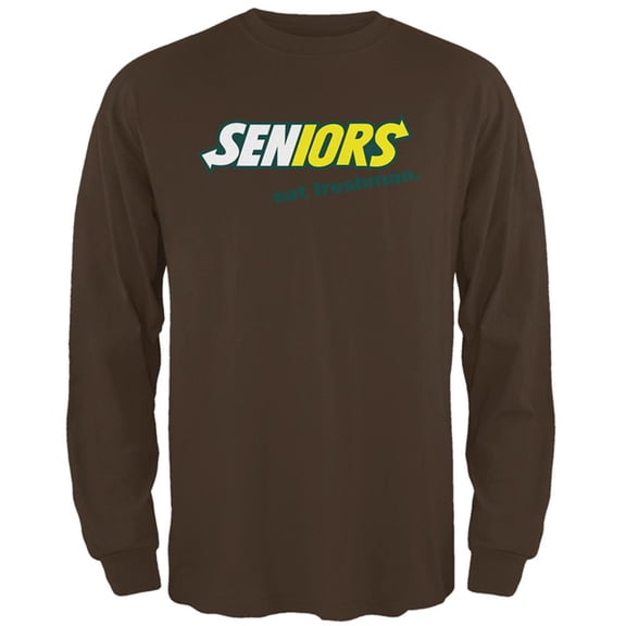 Back To School Seniors Eat Freshman Parody Mens Long Sleeve T Shirt Heather 3X-LG