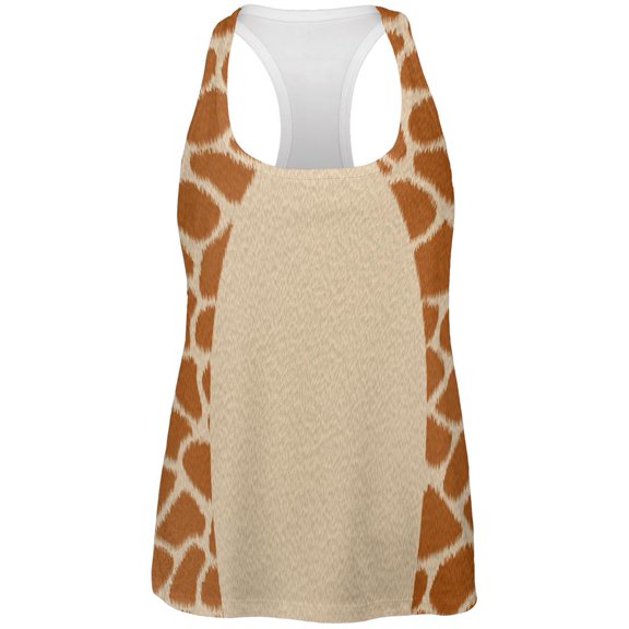 Halloween Giraffe Costume All Over Womens Work Out Tank Top Multi X-LG