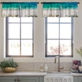 thumbnail image 3 of LALILO Kitchen Curtain Valance Beach Western Australia Rod Pocket Window Curtain 52"x 18" Set of 2, 3 of 5