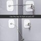 thumbnail image 2 of Childproof Lock for Refrigerator and Freezer, White, Single Unit, 2 of 5
